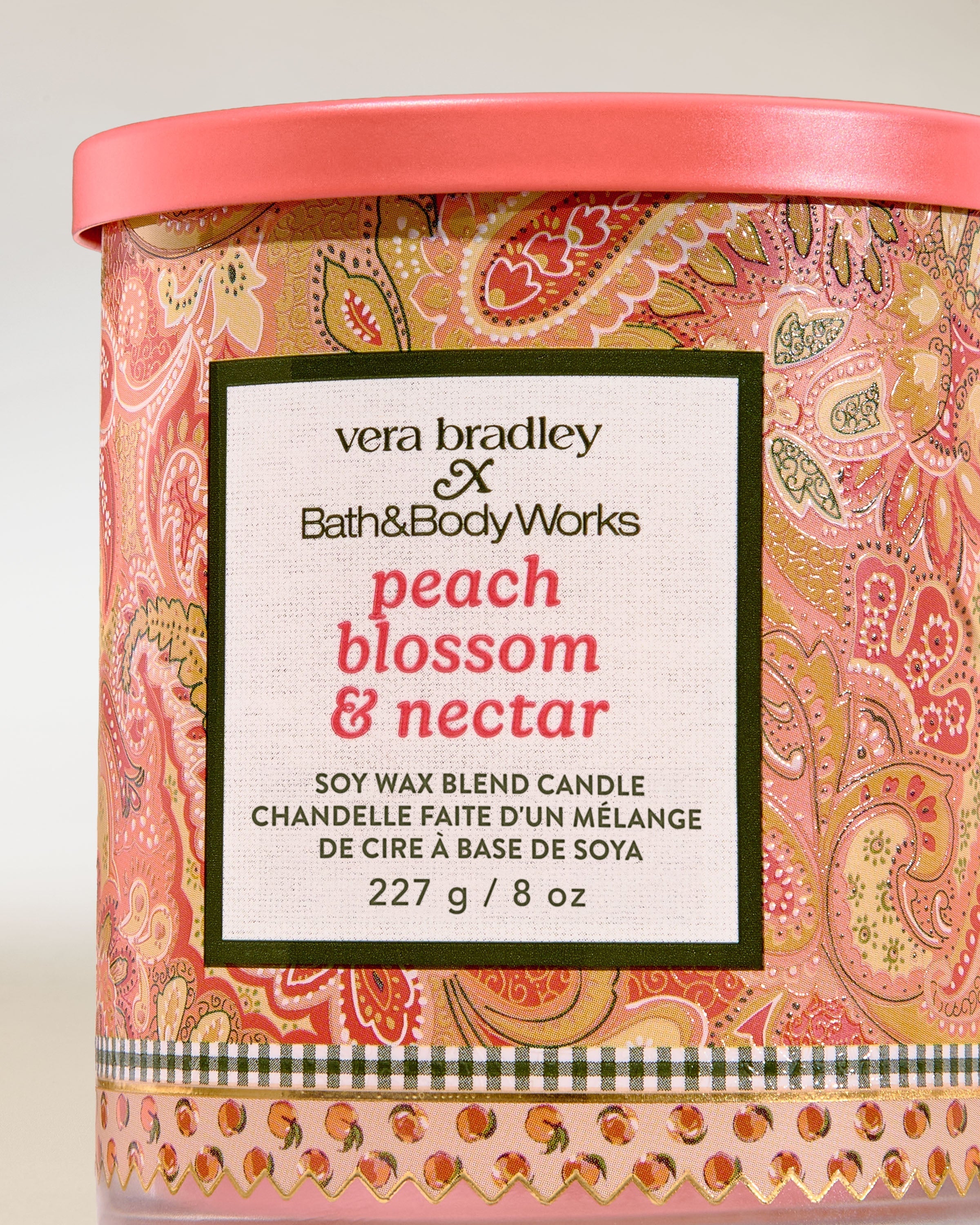 Bath & Body Works Peach Blossom & Nectar Scented Candle