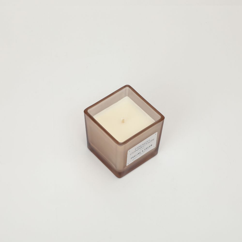French Connection Praline and Cream Square Jar Scented Candle