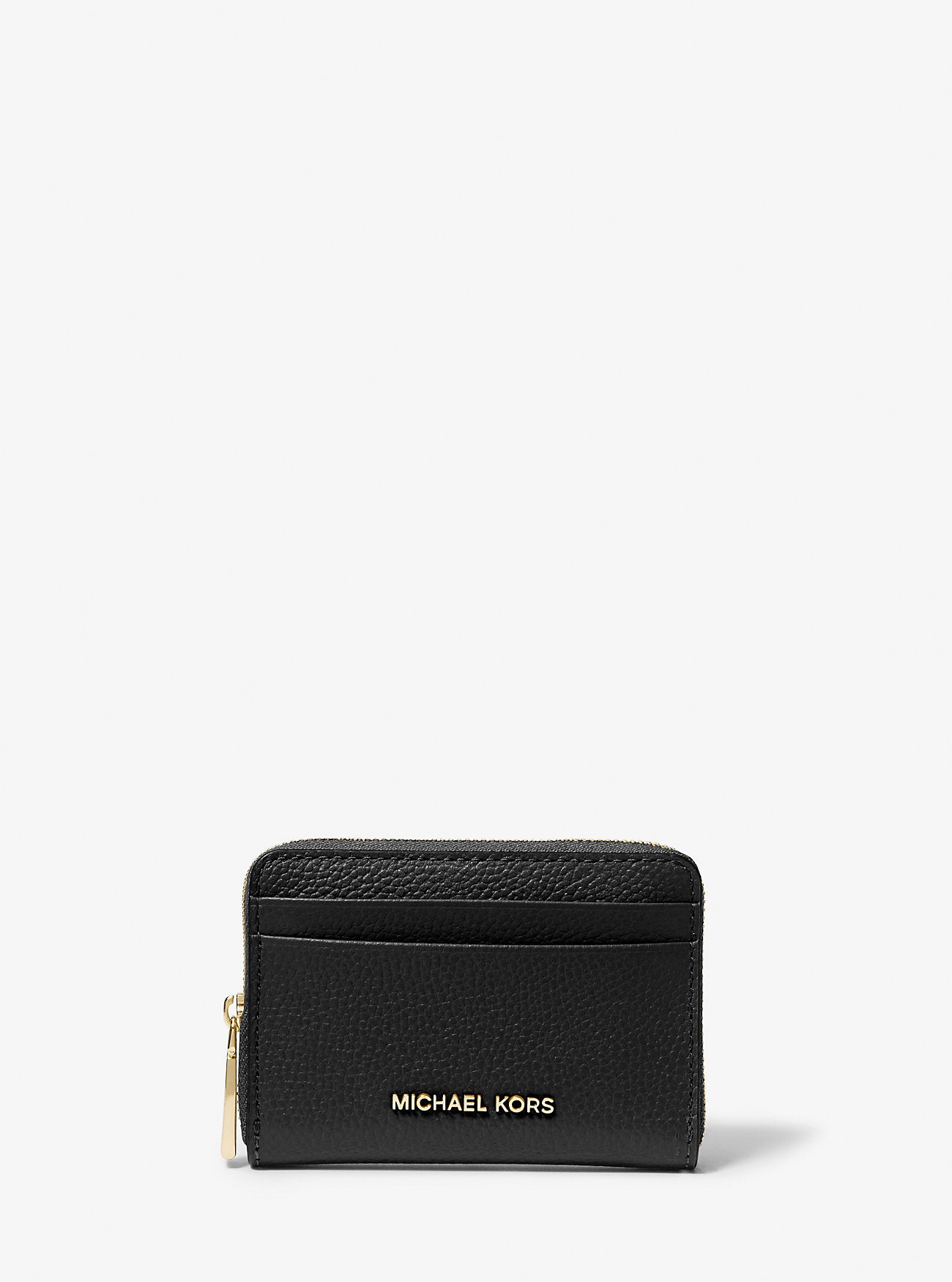 Michael Kors Michael Korsjet Set Small Pebbled Leather Zip-Around Card Case Wallet