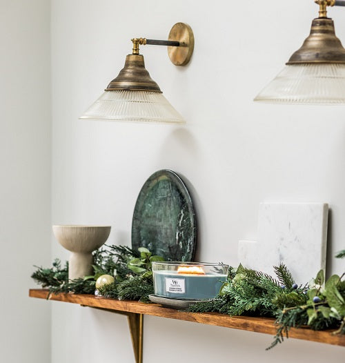 Woodwick Evergreen Cashmere Ellipse Jar Scented Candle