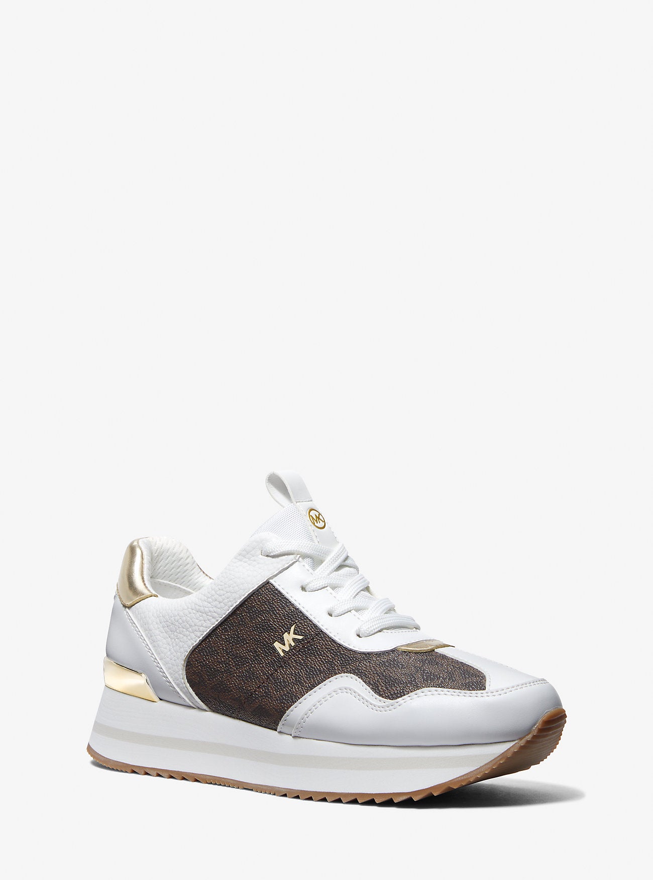 Michael Kors Raina Signature Logo Platform Trainer Sneaker