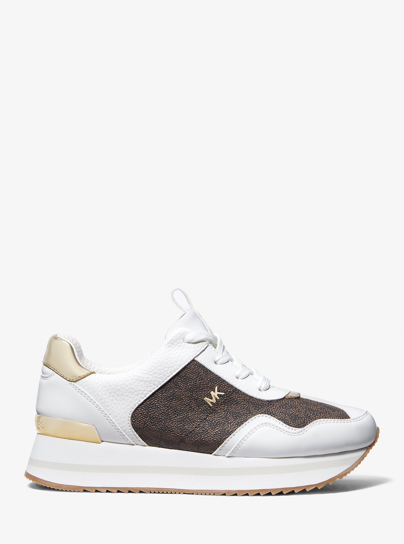 Michael Kors Raina Signature Logo Platform Trainer Sneaker
