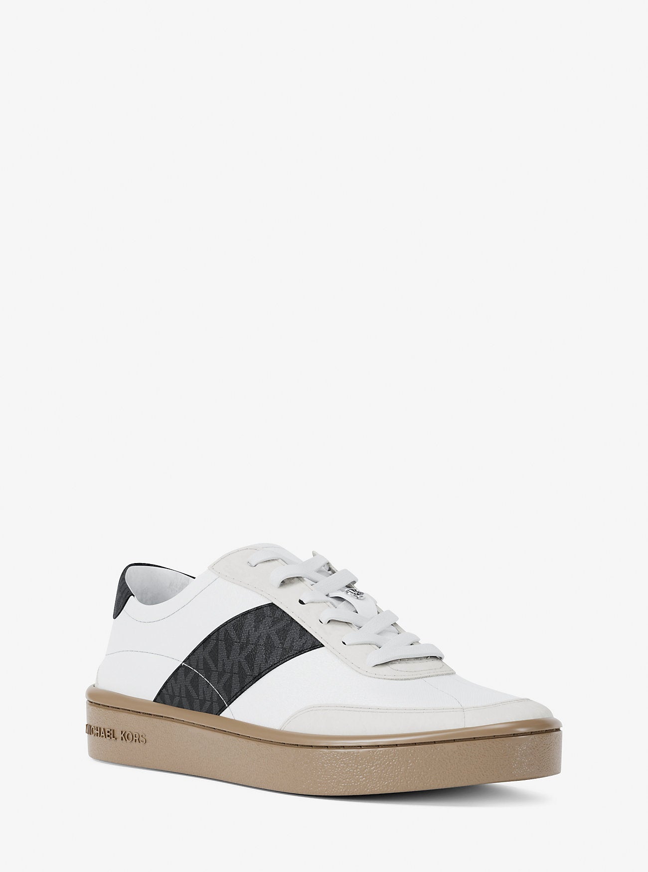 حذاء سنيكر مايكل كورس Kaycee Signature Logo Stripe Sneaker In Rosewood