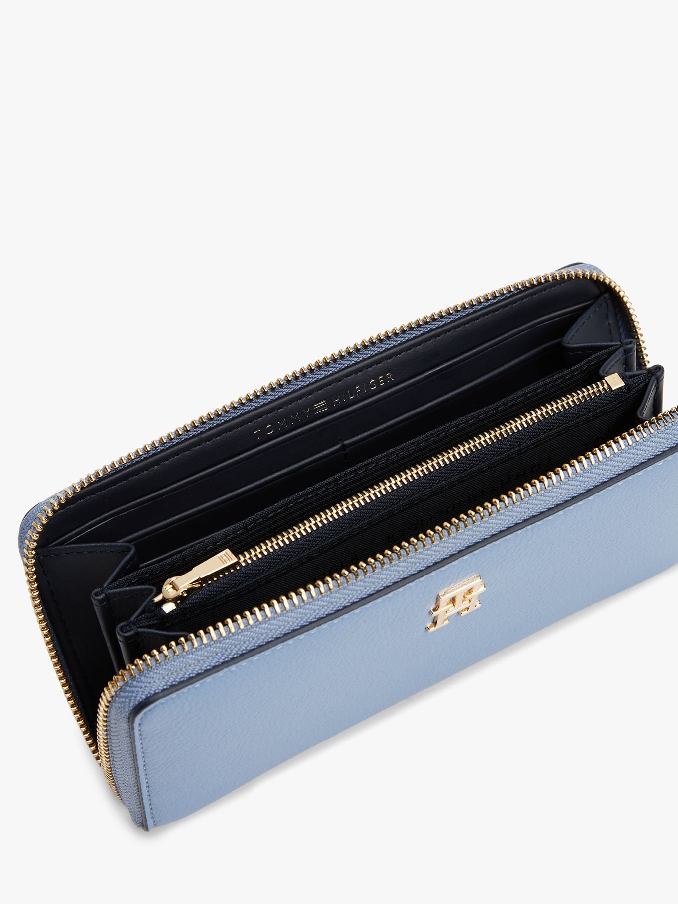 Tommy Hilfiger Monogram Wallet With Zipper Wallet