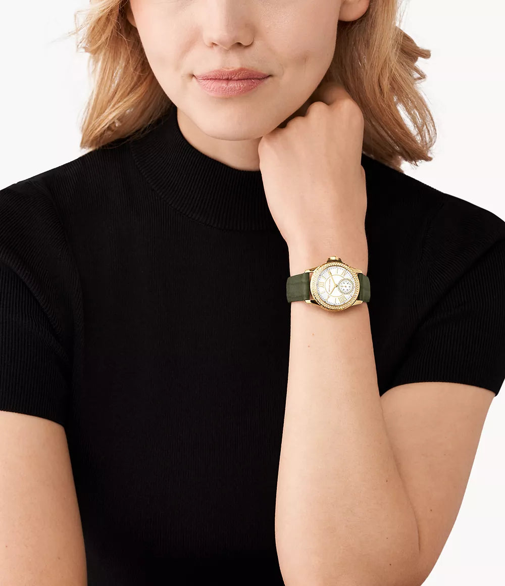 Michael Kors Mini Everest Crystal White Dial Watch