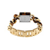 Michael Kors Petite Lock Pavé Gold-Tone and Tortoiseshell Acetate Chain Watch