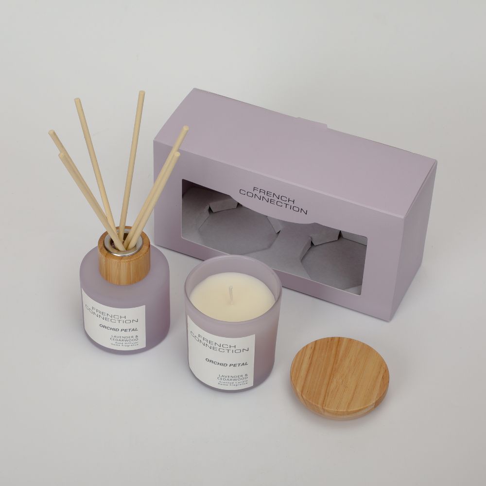 French Connection Lavender and Cedarwood Candle And Diffuser Set Gift Set