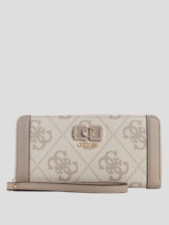 Guess Karnilla Logo Slg Lrg Zip Arnd Wallet