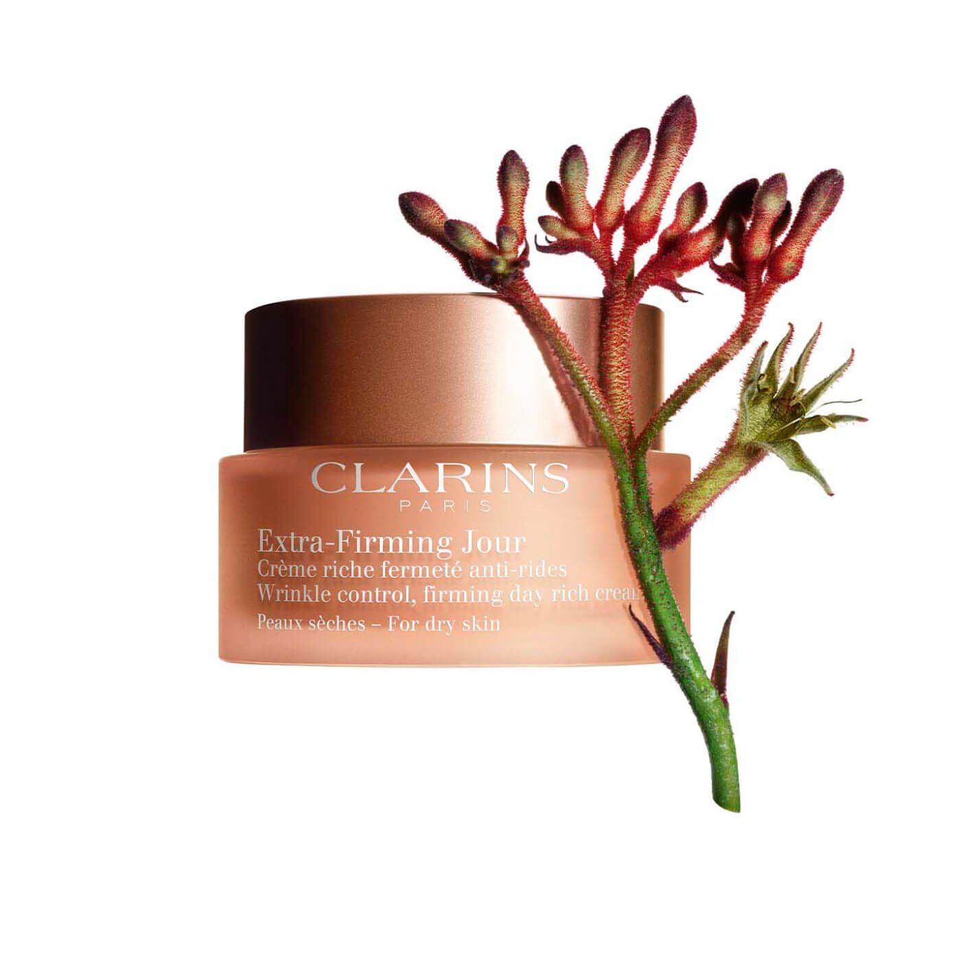 Clarins Extra-Firming Day Cream for Dry Skin - Firming + Anti-Aging Moisturizer 50ml