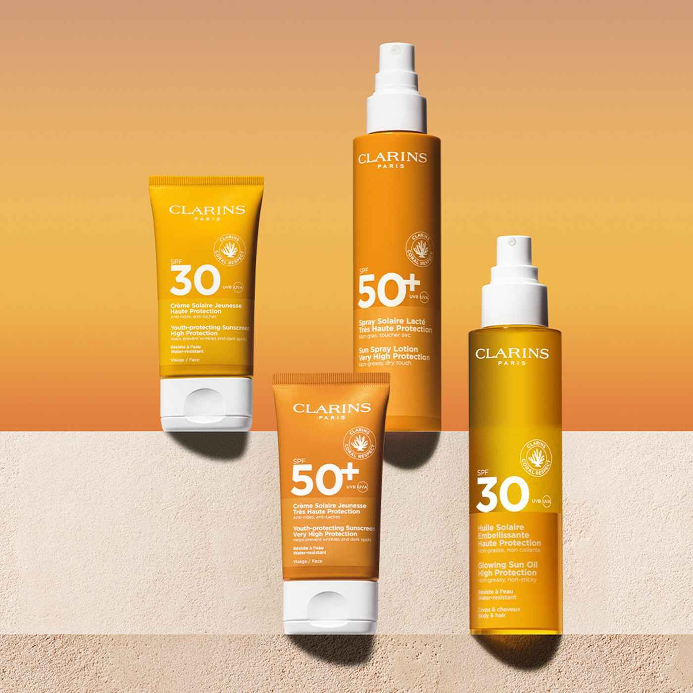 كلارينس لوشن واقي من الشمس بحماية عالية جدًا SPF50 150ml