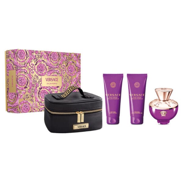 Versace Bright Crystal Set EDP 100ml / 100ml / 10ml EDP and Shower Gel And Body Lotion And Bag