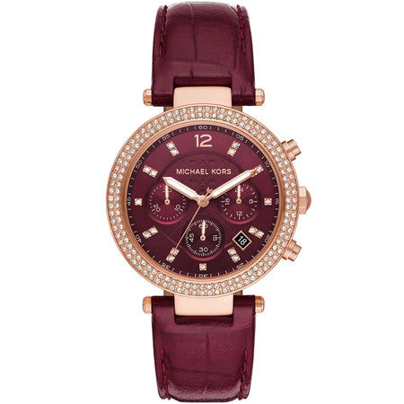 ساعة مايكل كورس Parker Red Dial Red Leather