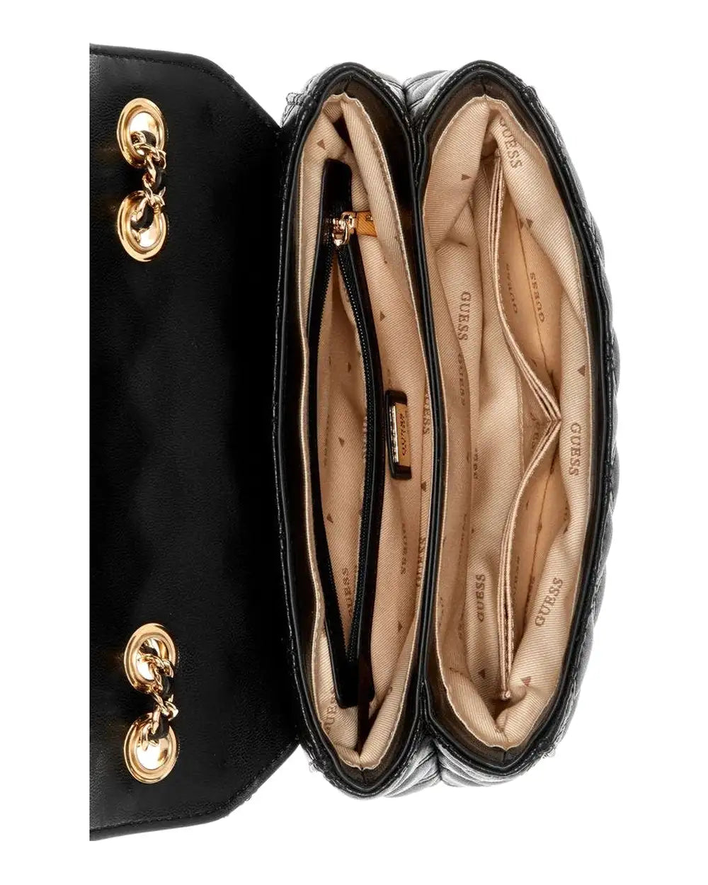 Guess Giully 2 Compartment Convertible Flap Bag