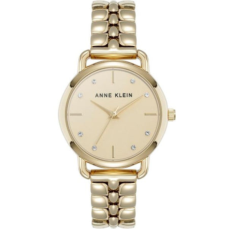 ساعة آن كلاين Signature Round Crystal Accented Dial