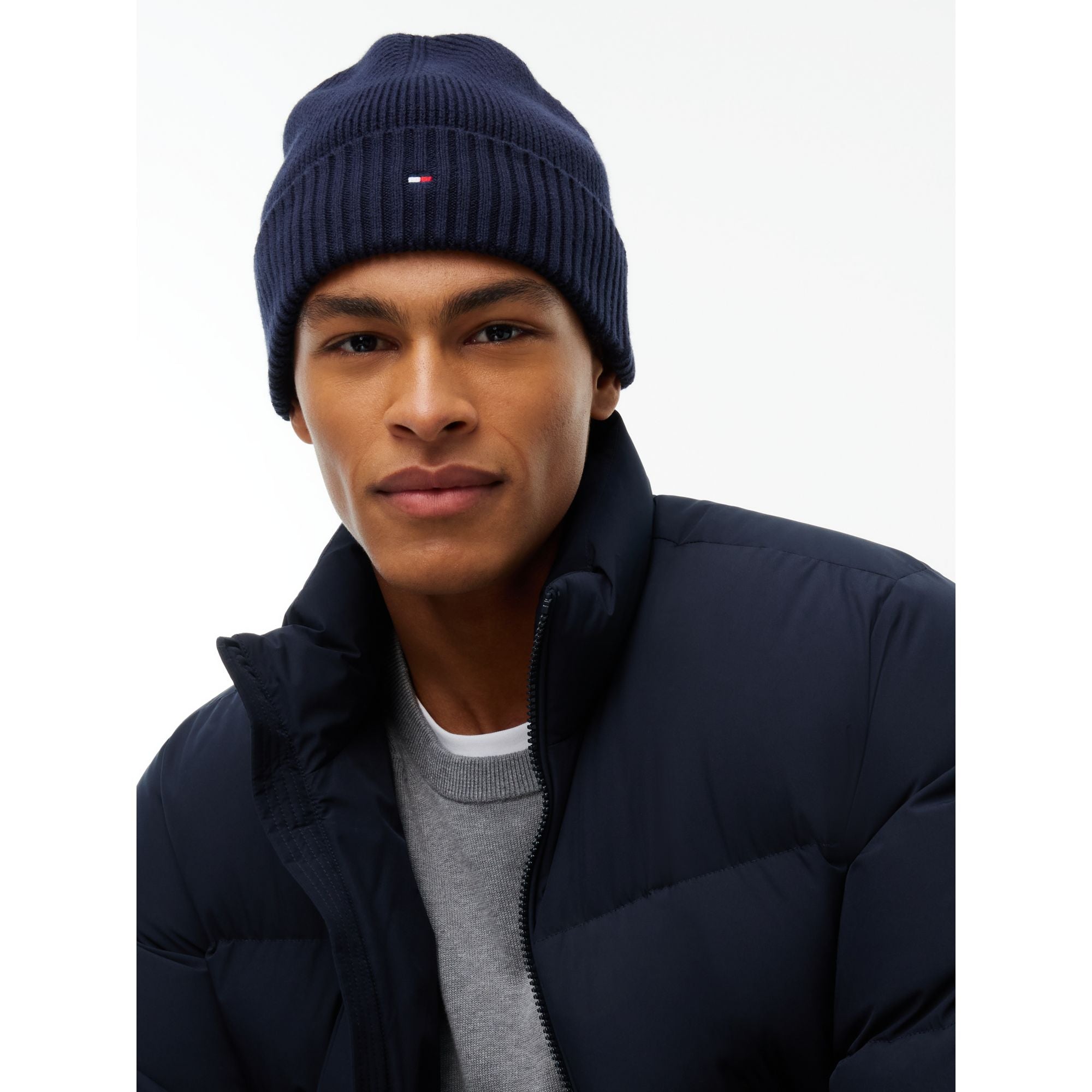 Tommy Hilfiger Flag Pima Cotton Beanie Hat
