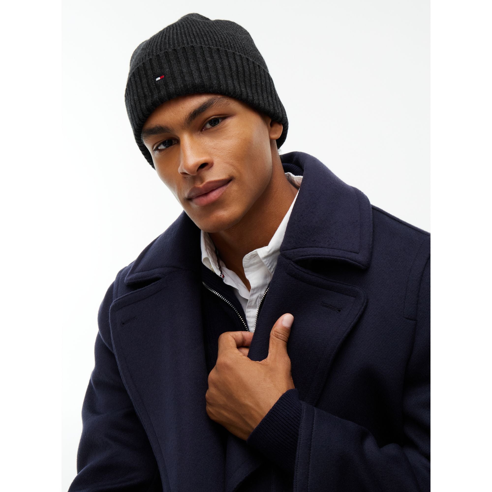 Tommy Hilfiger Flag Pima Cotton Beanie Hat
