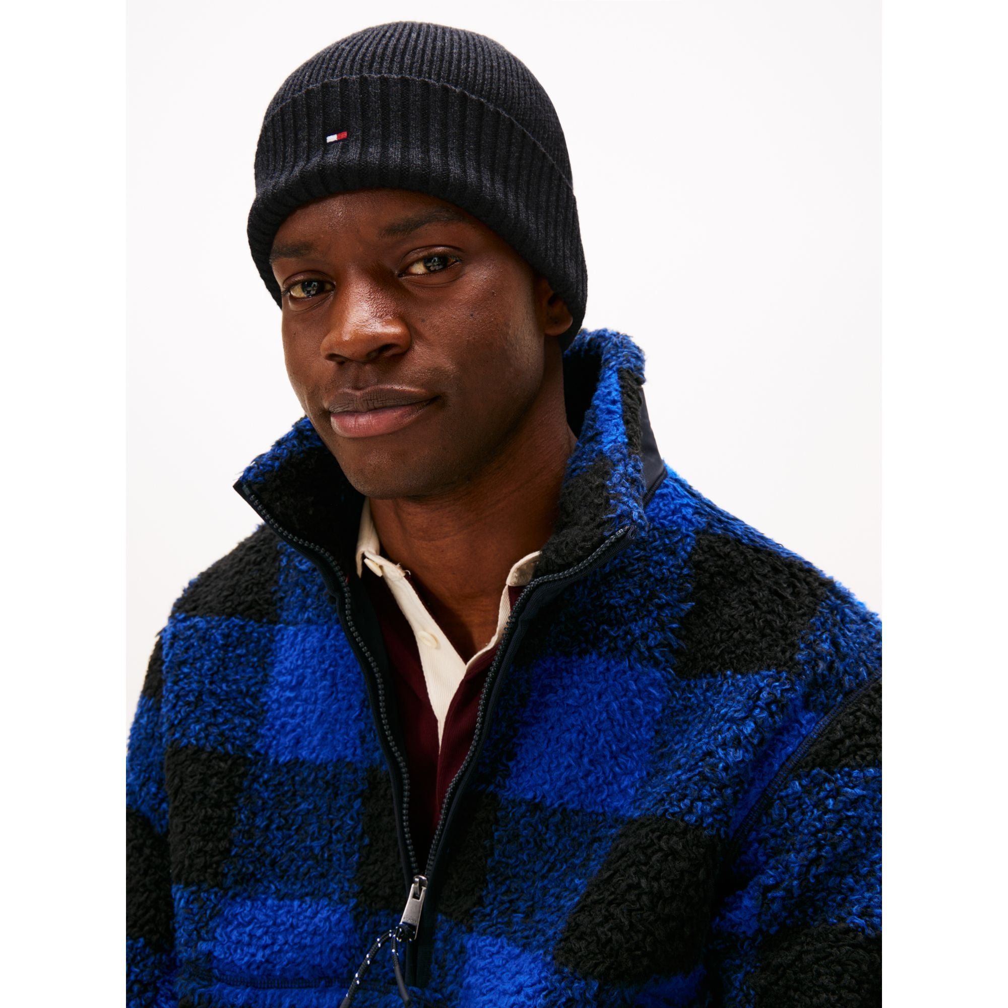 Tommy Hilfiger Flag Pima Cotton Beanie Hat