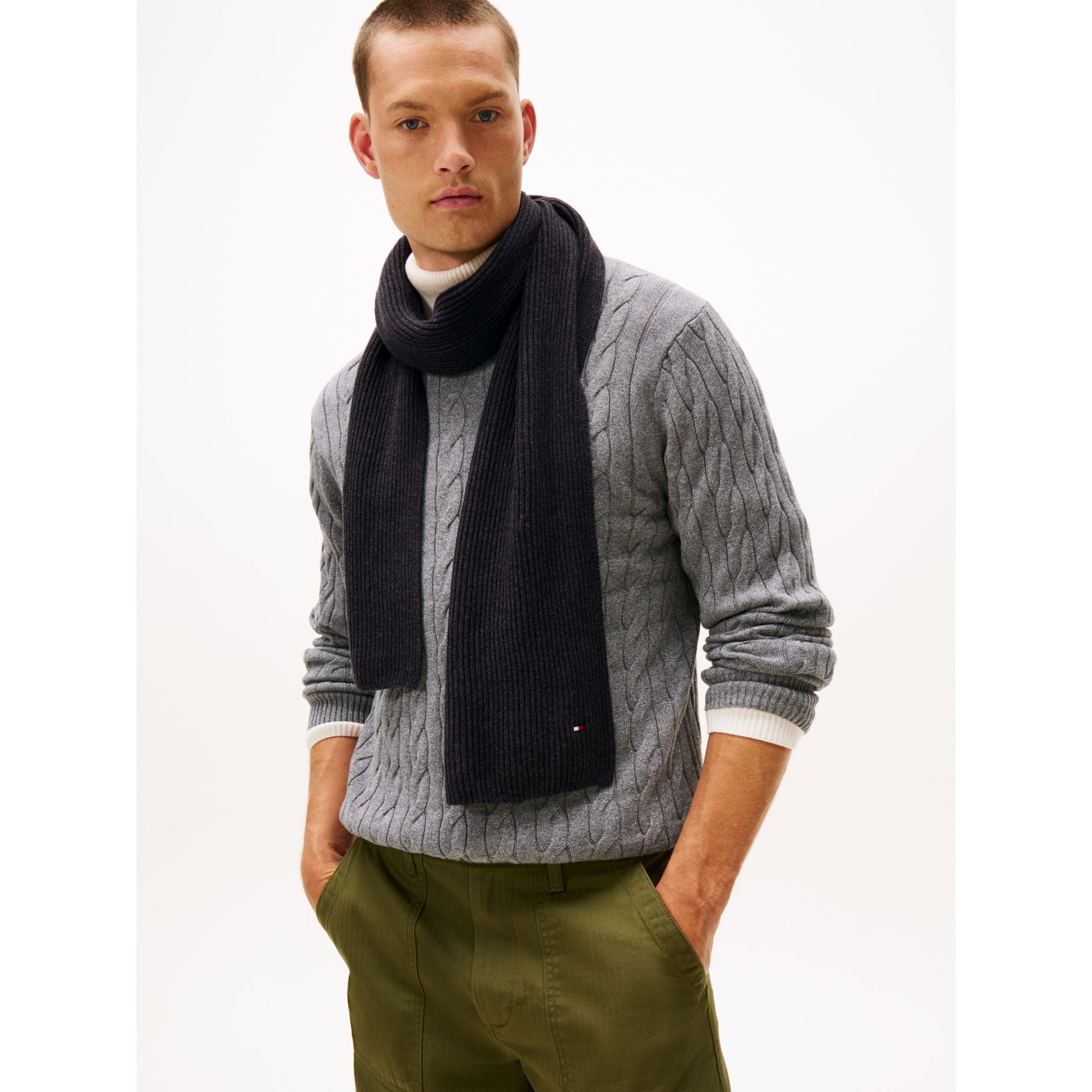 Tommy Hilfiger Flag Pima Cotton Cash Scarf