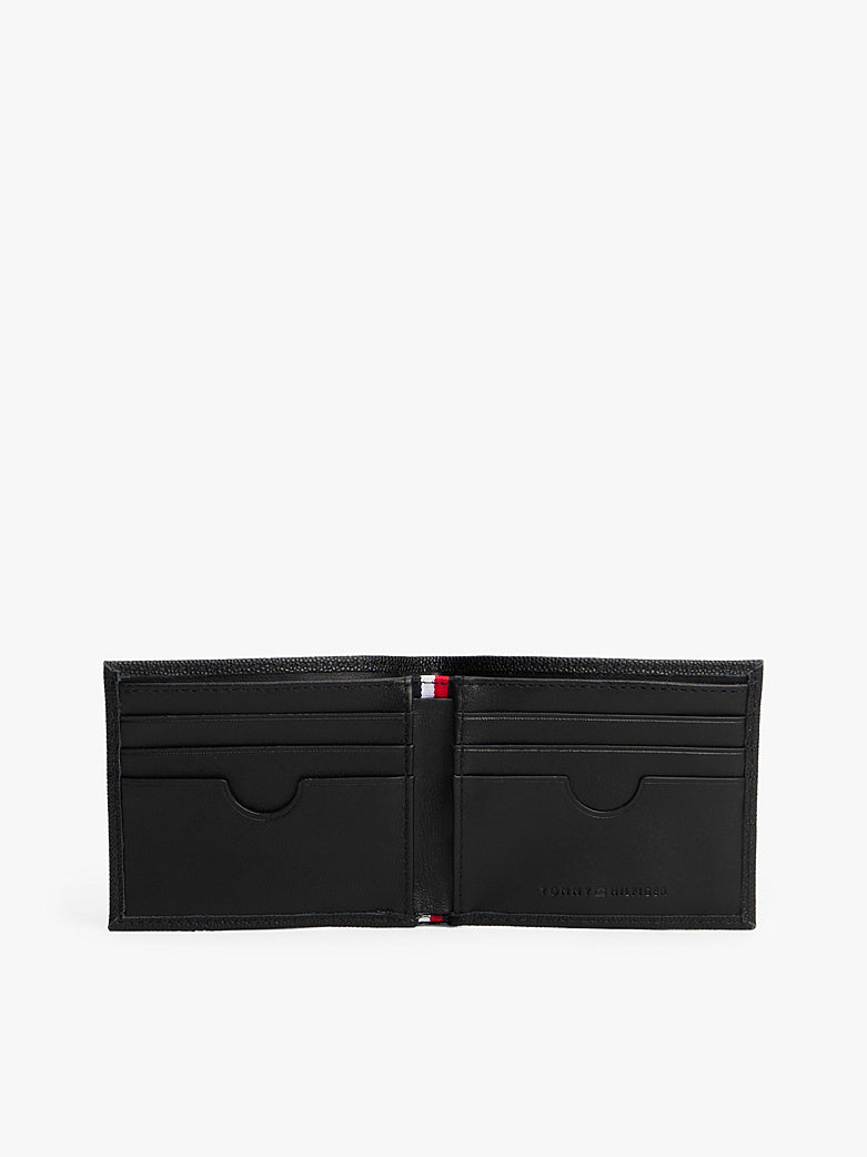 Tommy Hilfiger Enamel Flag Leather Bifold Wallet