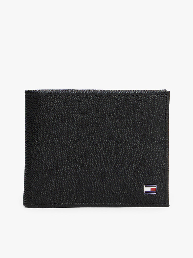 Tommy Hilfiger Enamel Flag Leather Bifold Wallet