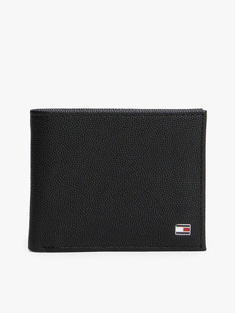 Tommy Hilfiger Enamel Flag Leather Bifold Wallet