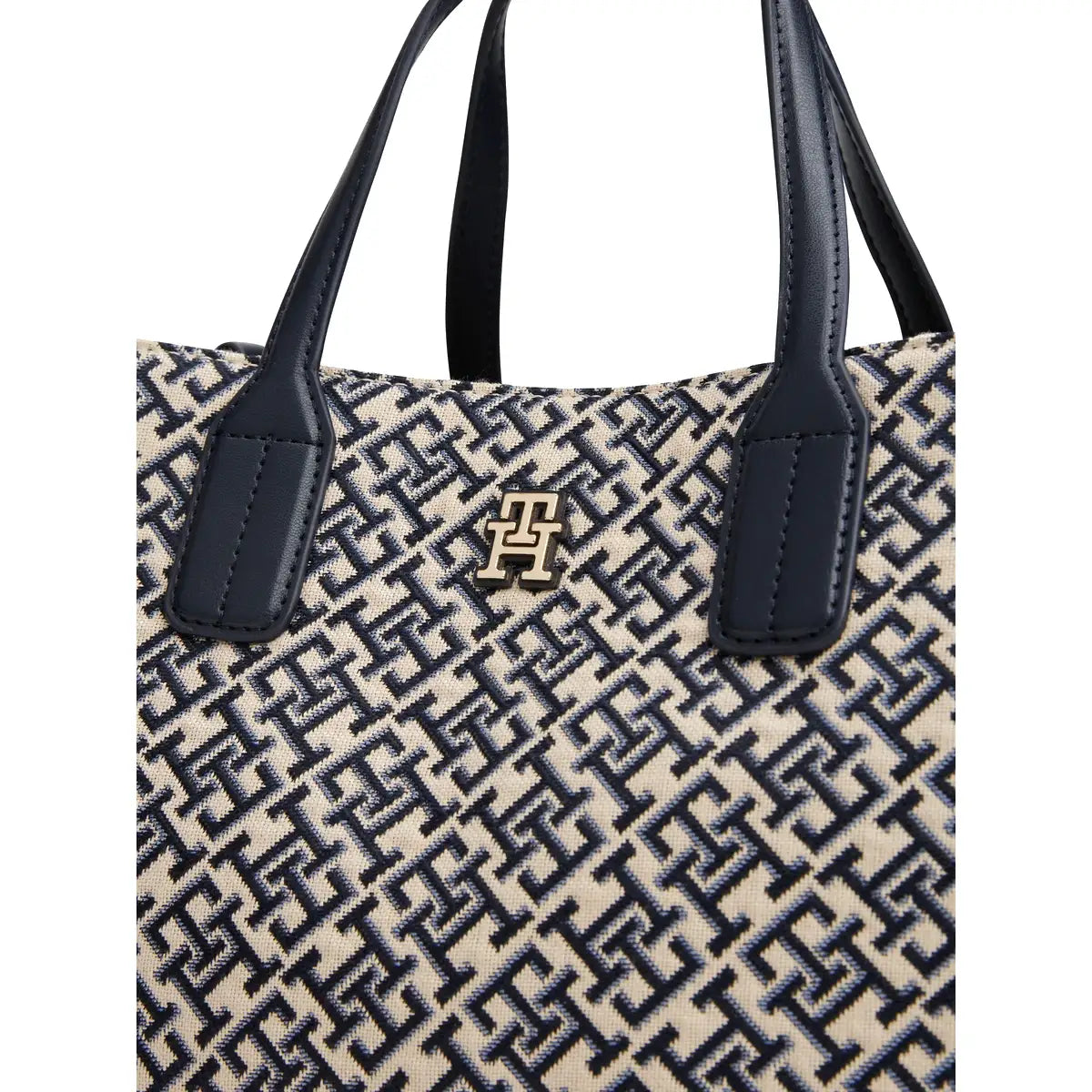 حقيبة تومي هيلفيجر Monogram Jacquard Satchel