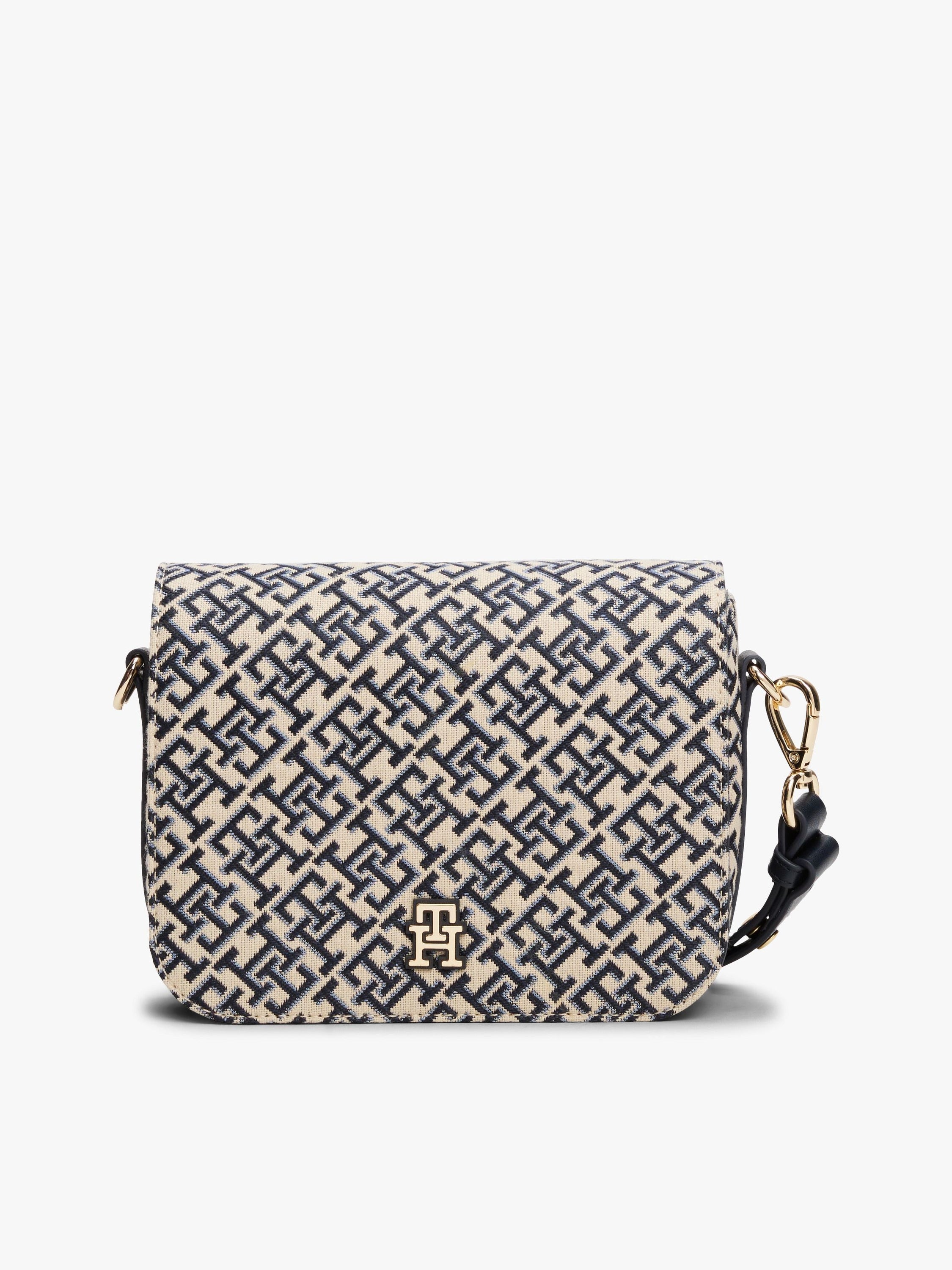 حقيبة تومي هيلفيجر Monogram Jacquard Crossbody