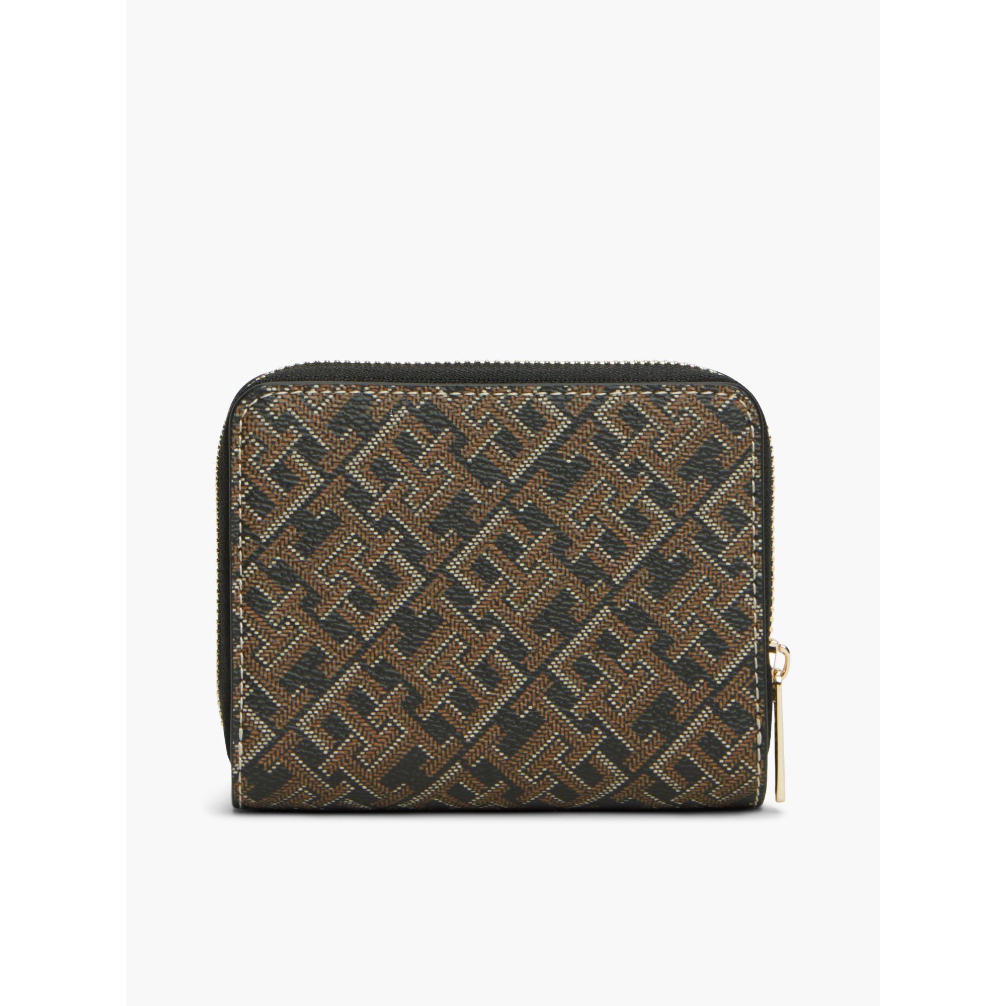 Tommy Hilfiger Icon Med Za W Flap Mono Print Wallet