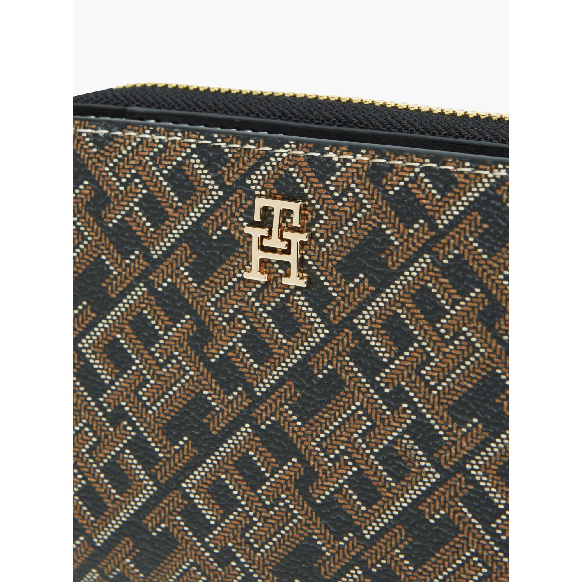 Tommy Hilfiger Icon Med Za W Flap Mono Print Wallet
