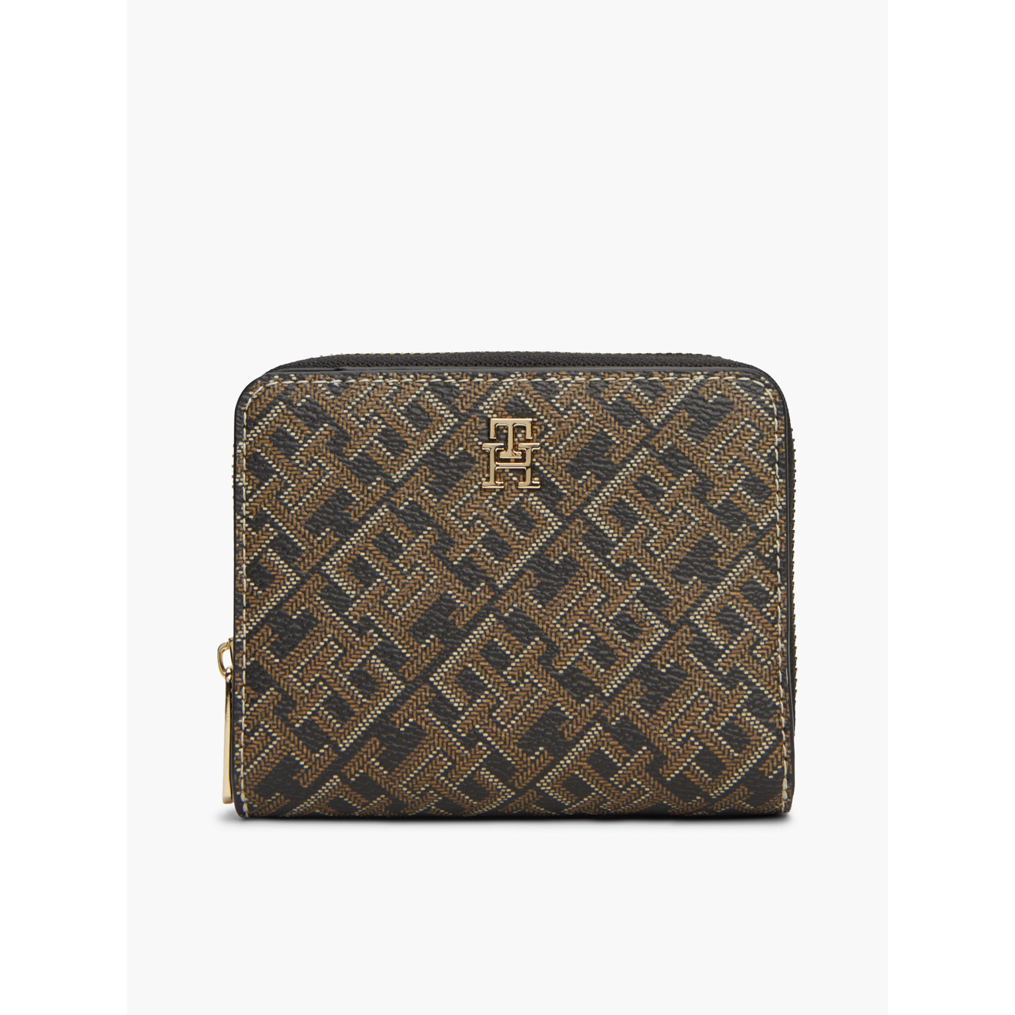 Tommy Hilfiger Icon Med Za W Flap Mono Print Wallet