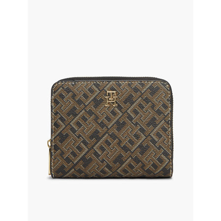 Tommy Hilfiger Icon Med Za W Flap Mono Print Wallet