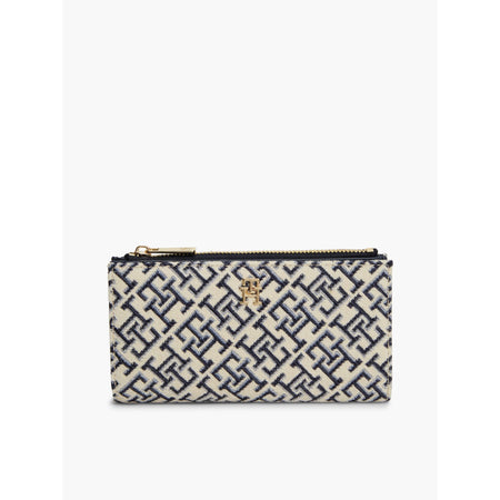 محفظة تومي هيلفيجر Icon Long Bifold Jacquard