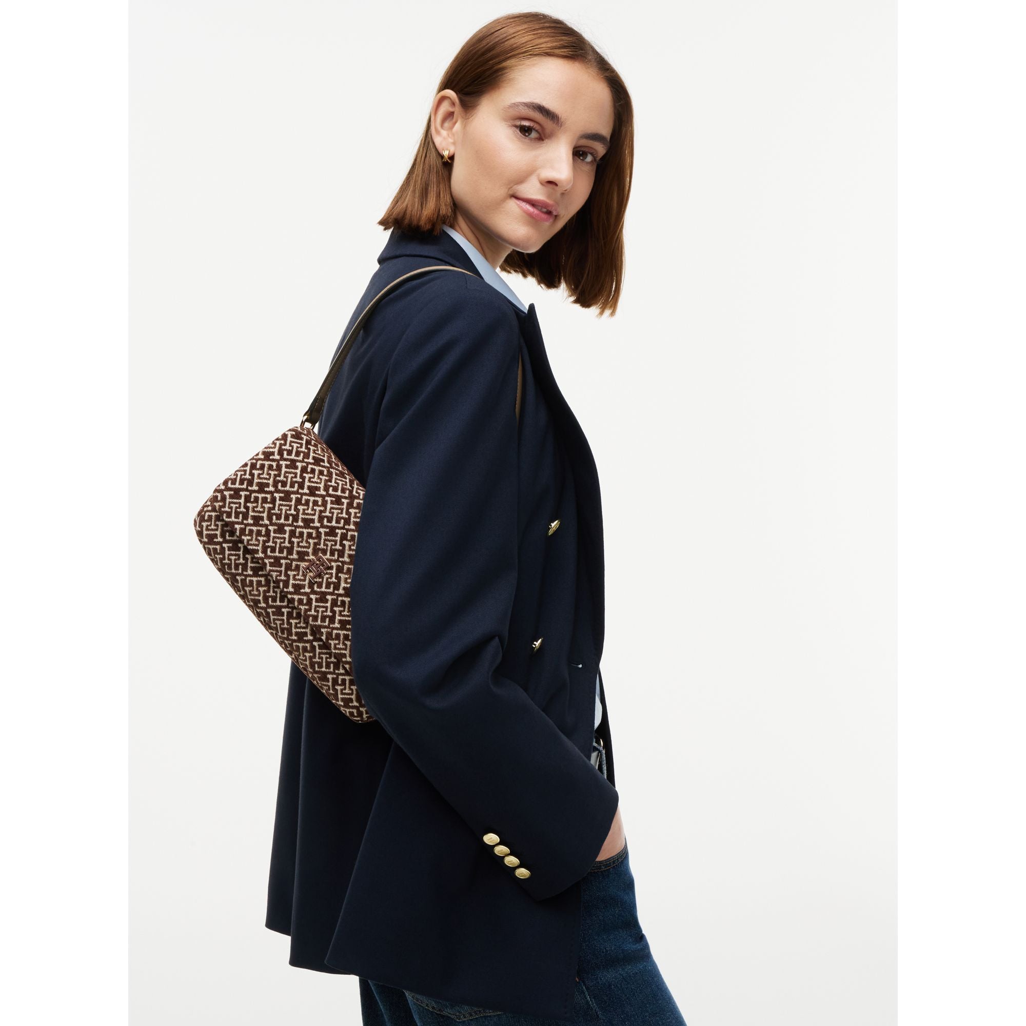 حقيبة تومي هيلفيجر Jacquard Conv Crossover