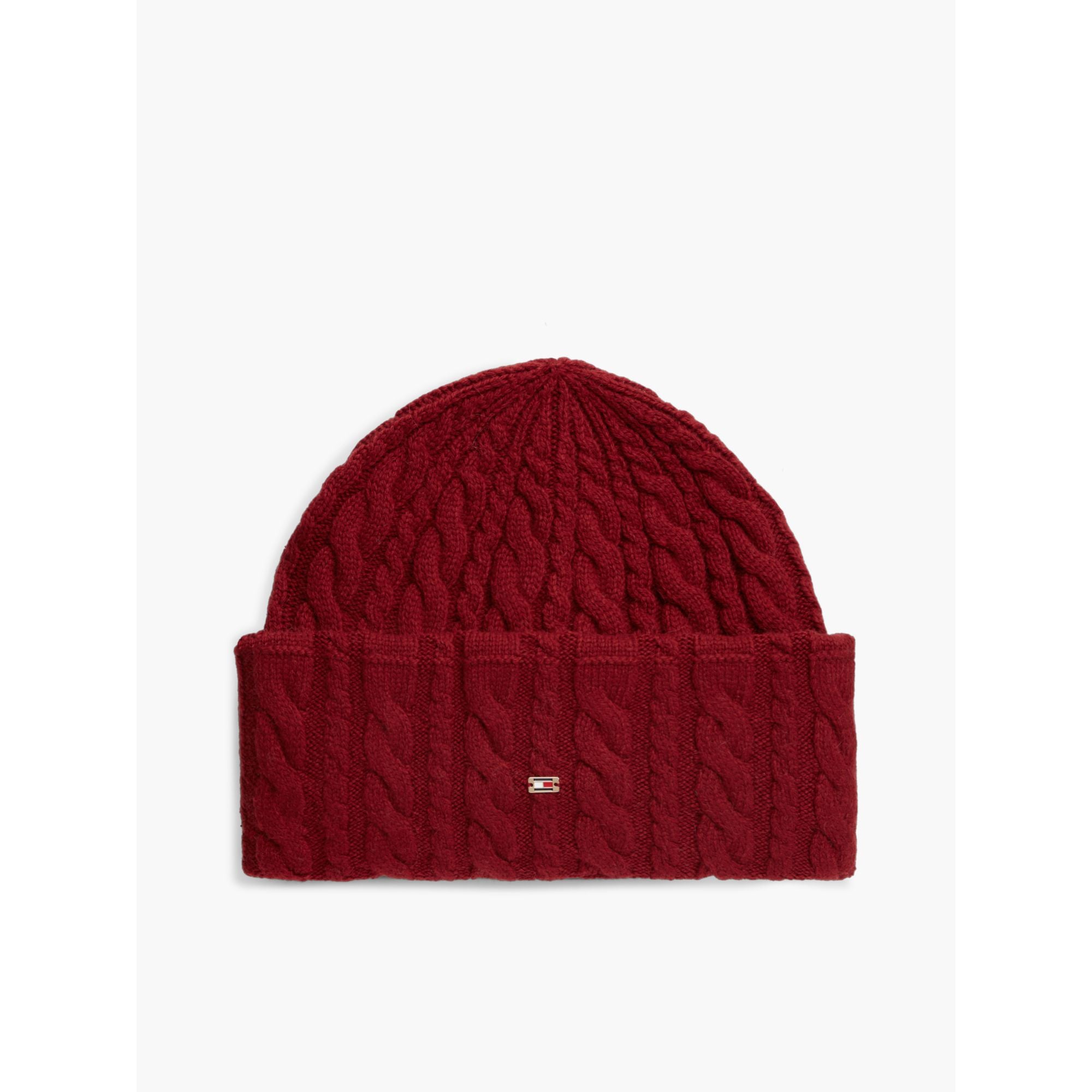 Tommy Hilfiger Enamel Flag Cable Beanie Hat