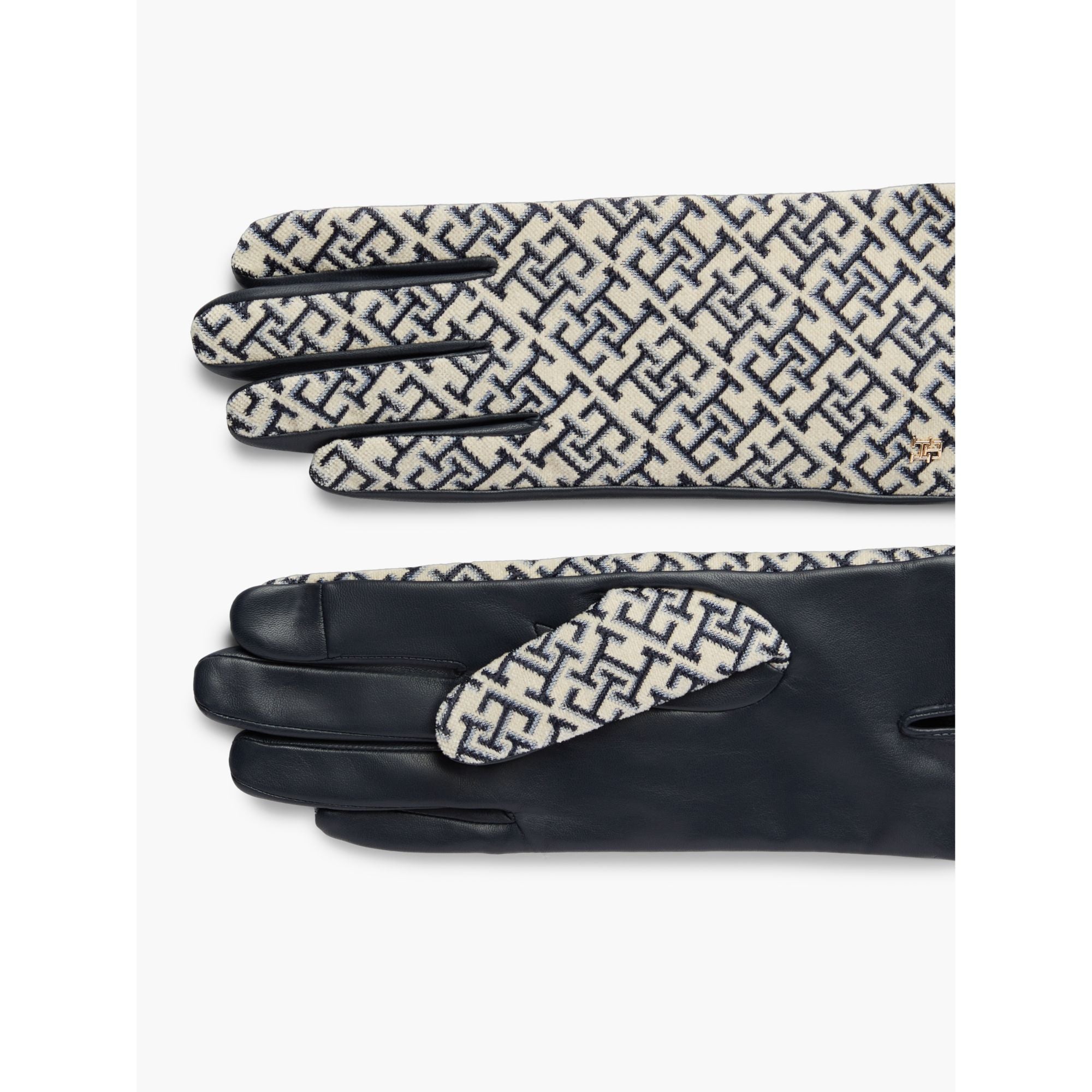 Tommy Hilfiger Monogram Jacq Leather Gloves Gloves