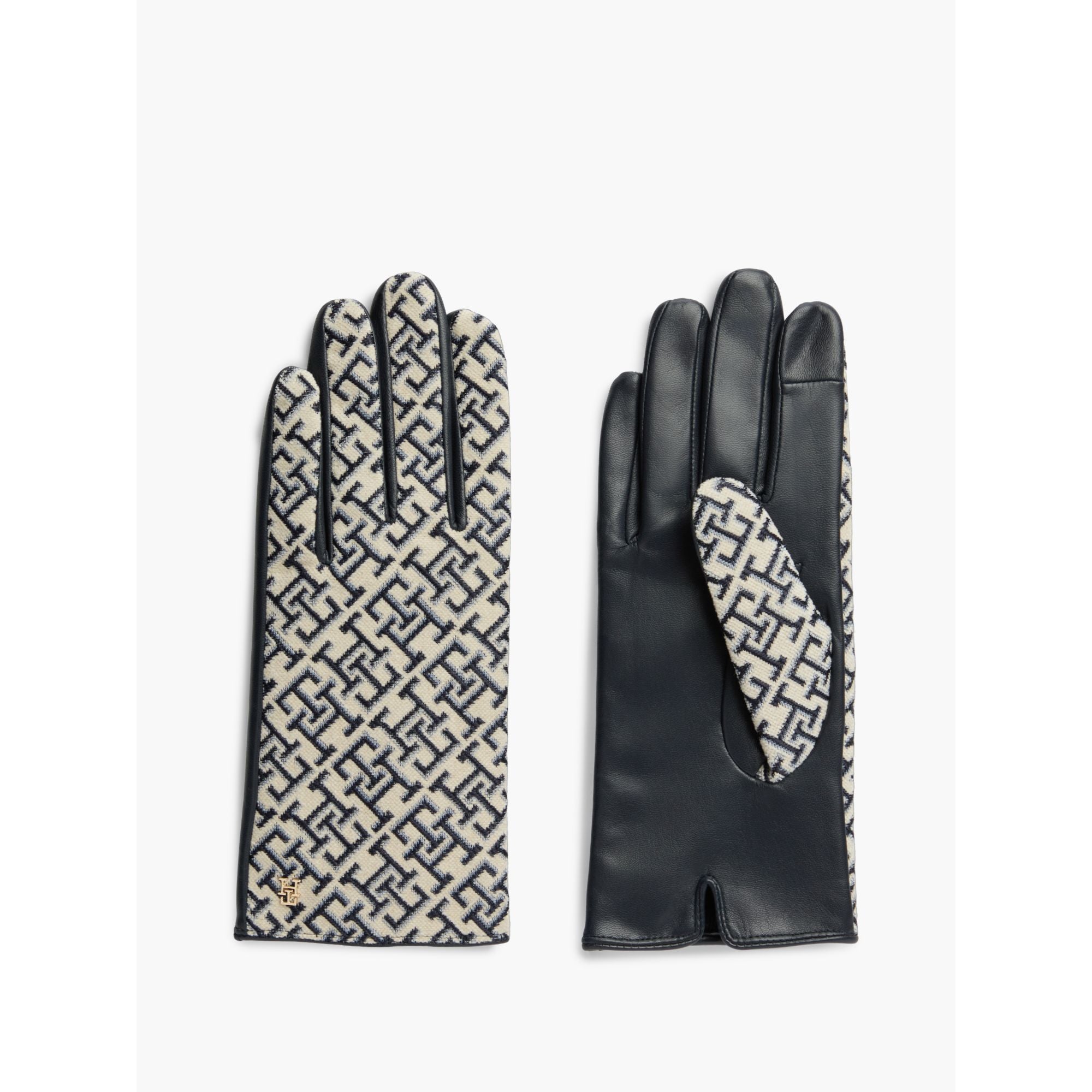 Tommy Hilfiger Monogram Jacq Leather Gloves Gloves
