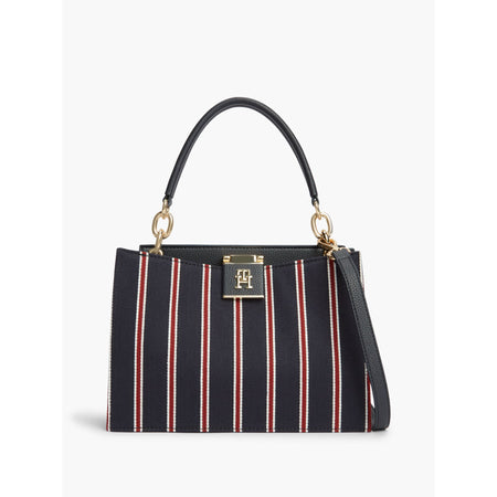Tommy Hilfiger Her Med Satchel Stripe Bag