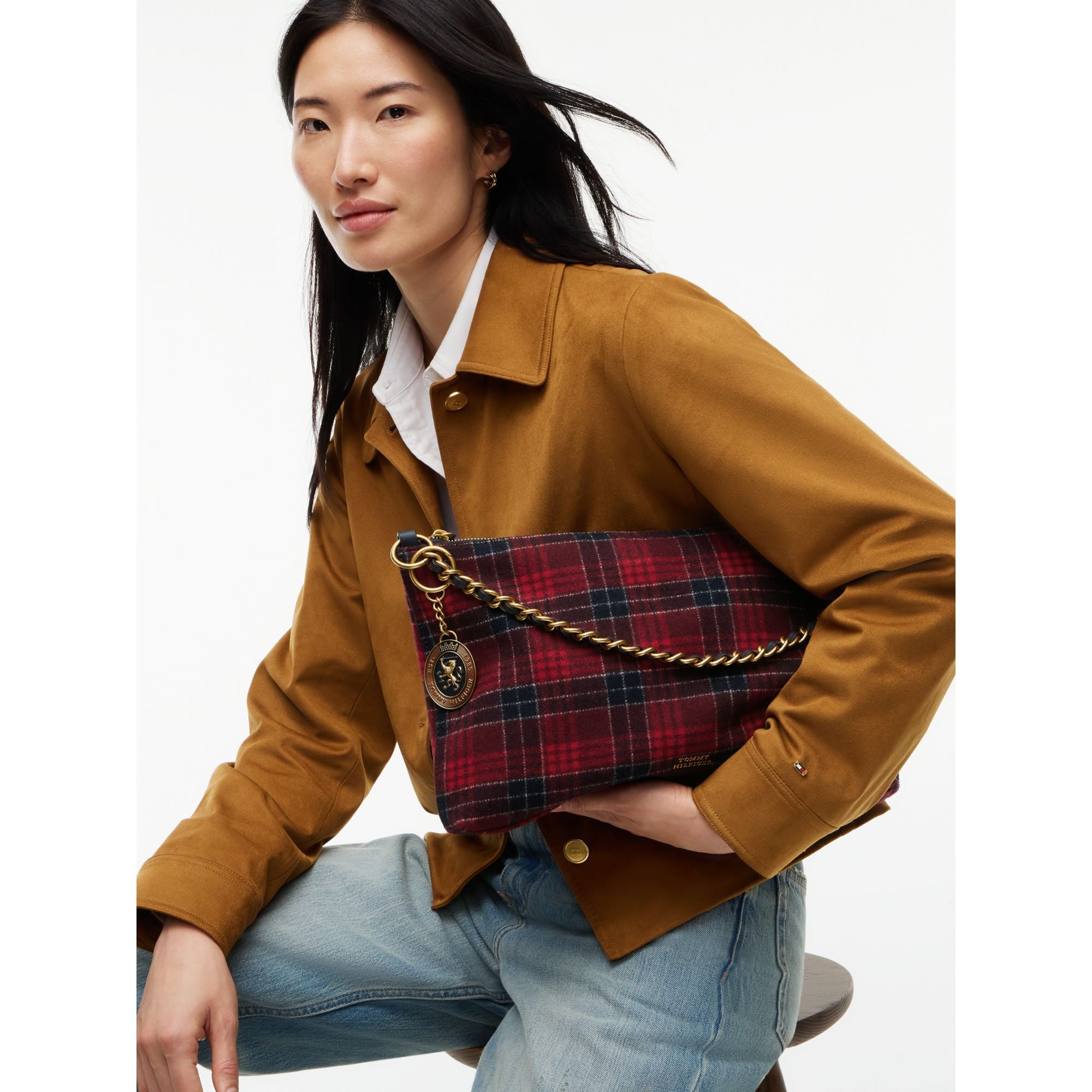 حقيبة تومي هيلفيجر Downtown Mini Check