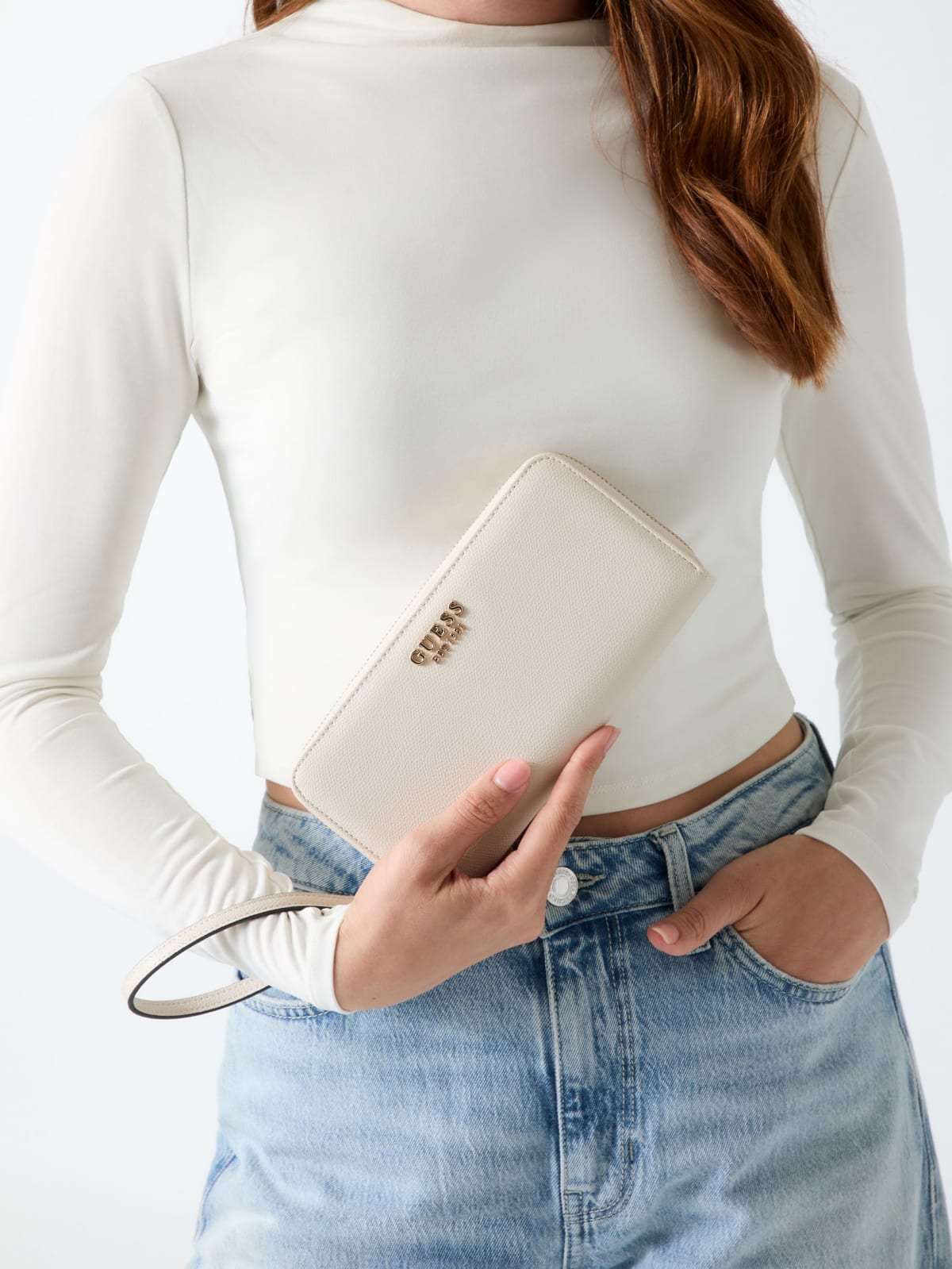 Guess Amorette Slg Lrg Zip Around Wallet