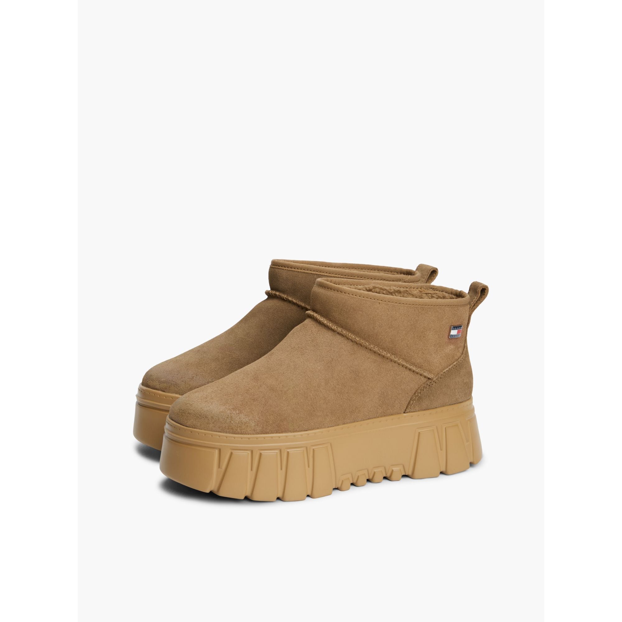 Tommy Hilfiger Suede Platform Boots Wl Shoe