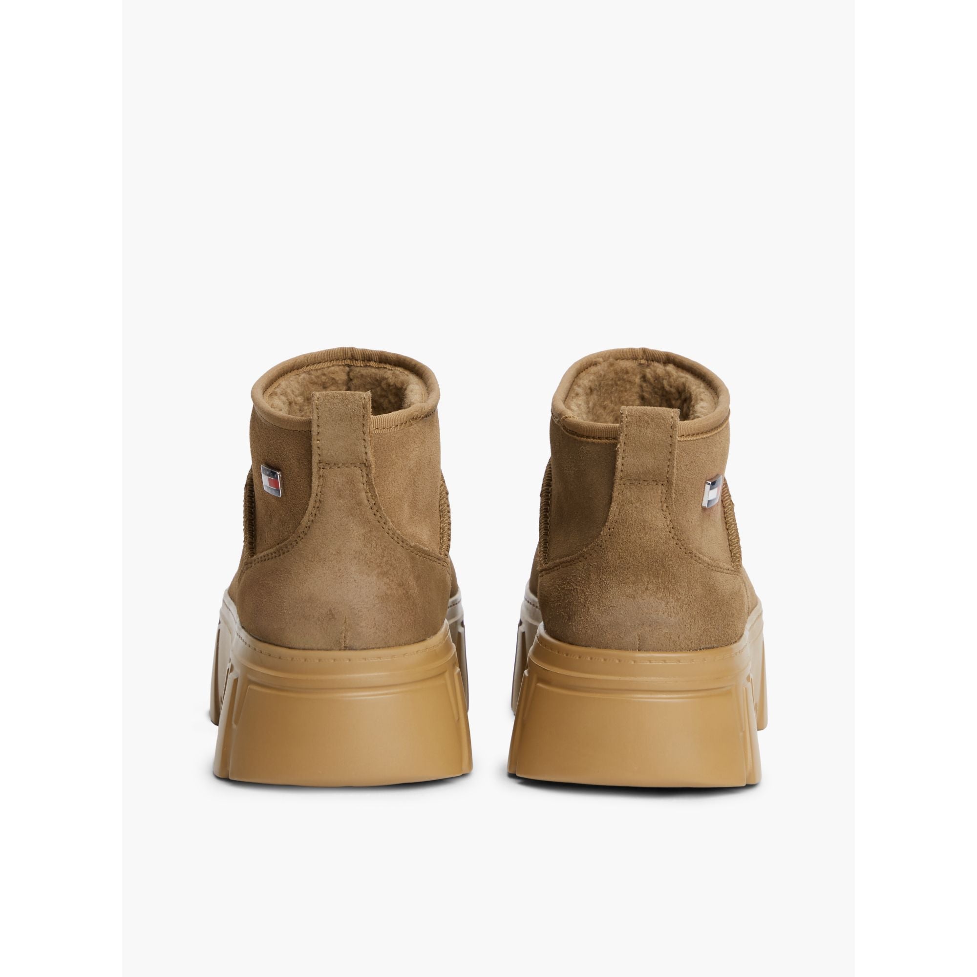 Tommy Hilfiger Suede Platform Boots Wl Shoe