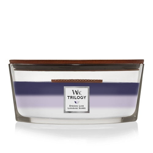 Woodwick Evening Luxe Trilogy Ellipse Jar Scented Candle