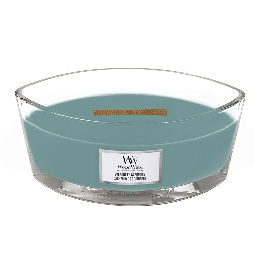 Woodwick Evergreen Cashmere Ellipse Jar Scented Candle