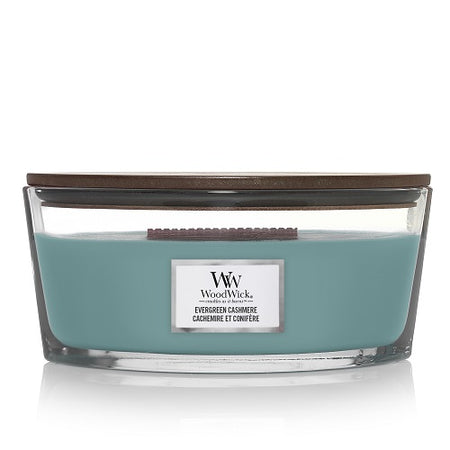 Woodwick Evergreen Cashmere Ellipse Jar Scented Candle