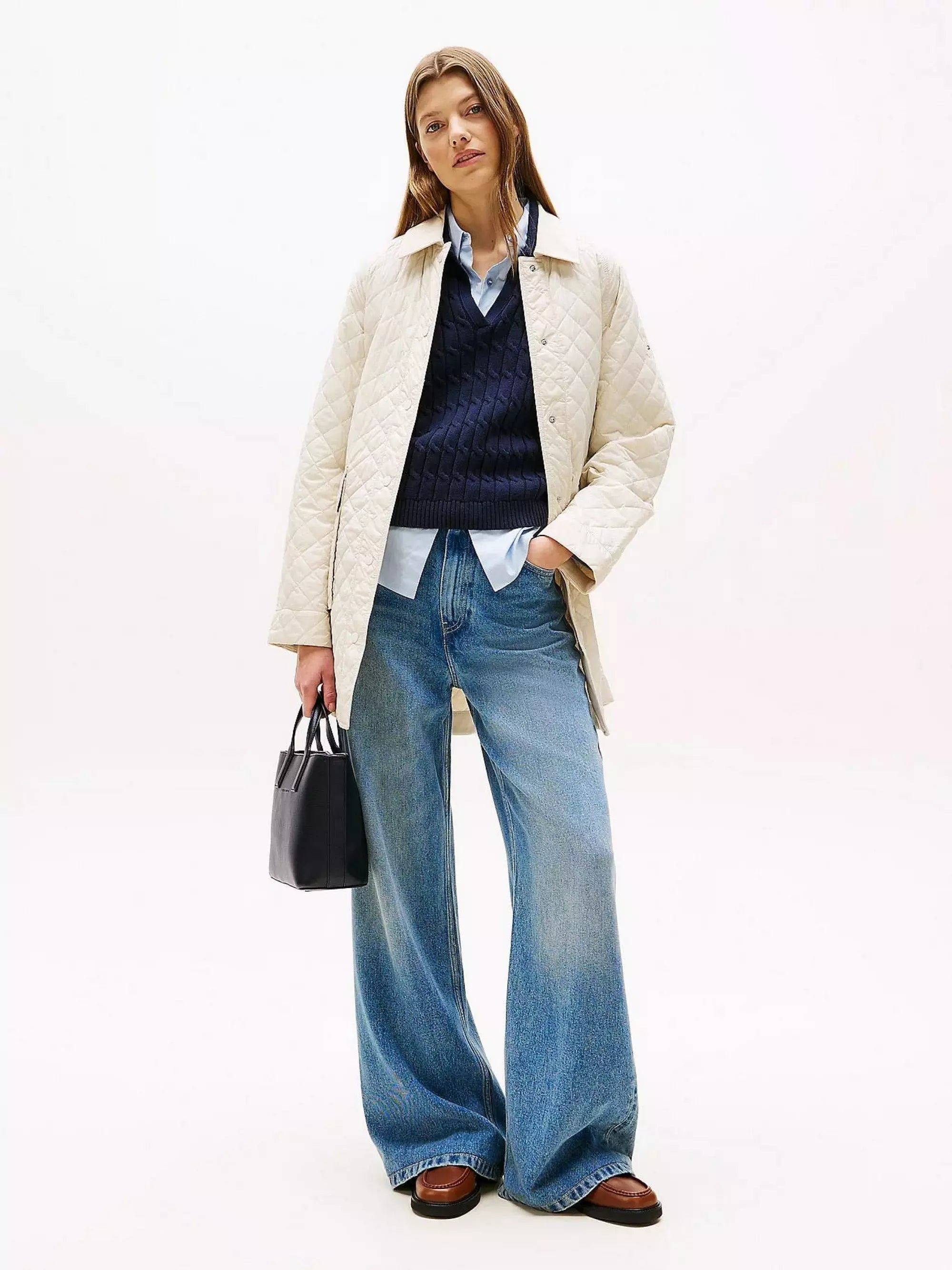 حقيبة تومي هيلفيجر Logo Webbing Strap Tote