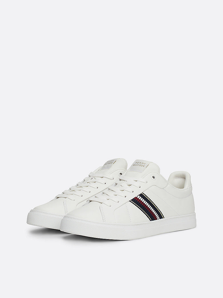 Tommy Hilfiger Leather Signature Tape Court Trainers Sneaker