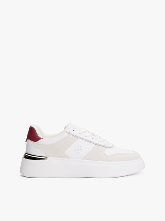 Tommy Hilfiger Mixed Texture Court Trainers Sneaker