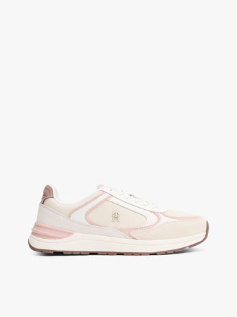 حذاء سنيكر تومي هيلفيجر Suede Mixed Texture Trainers