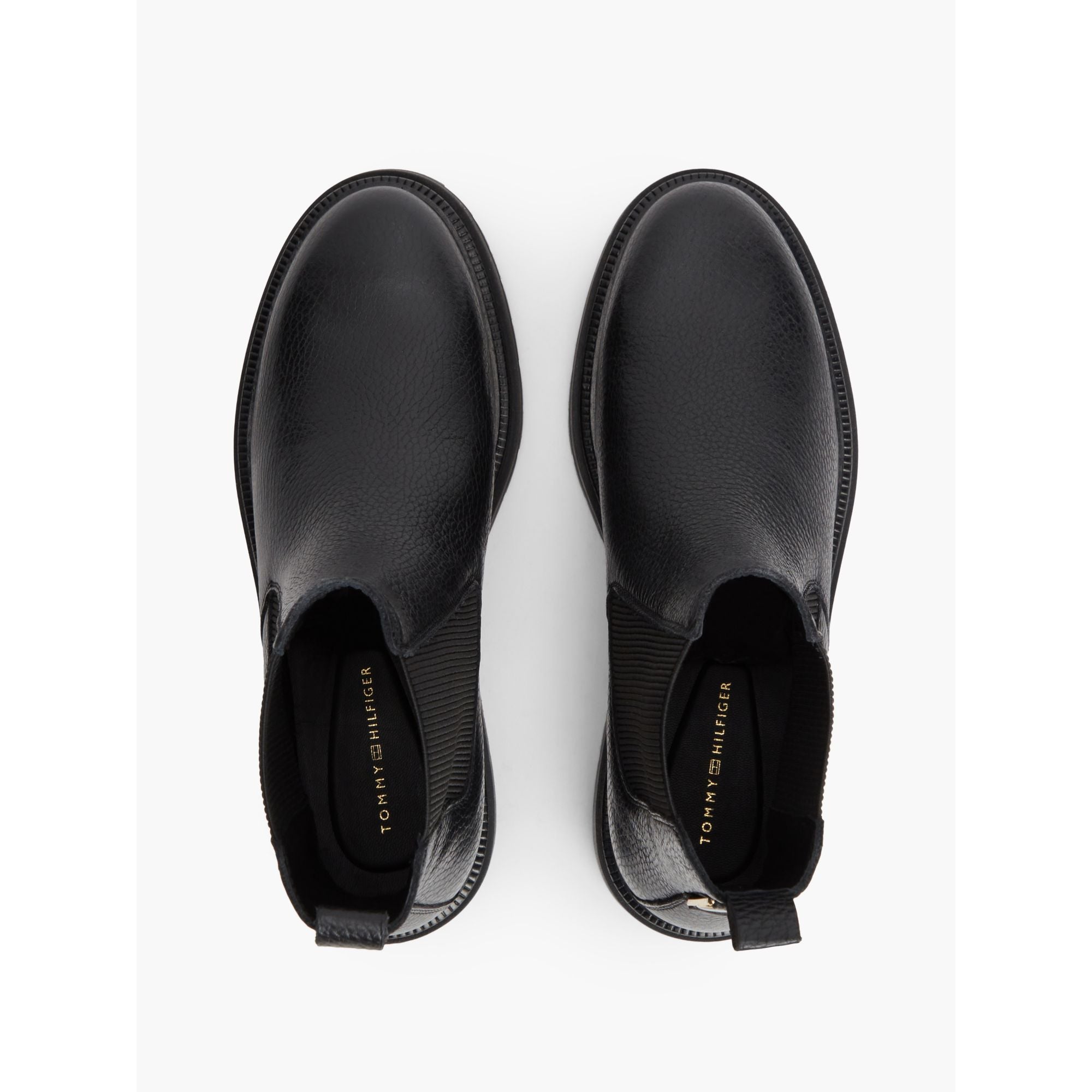 حذاء تومي هيلفيجر Emboss Grain Leather Chelsea