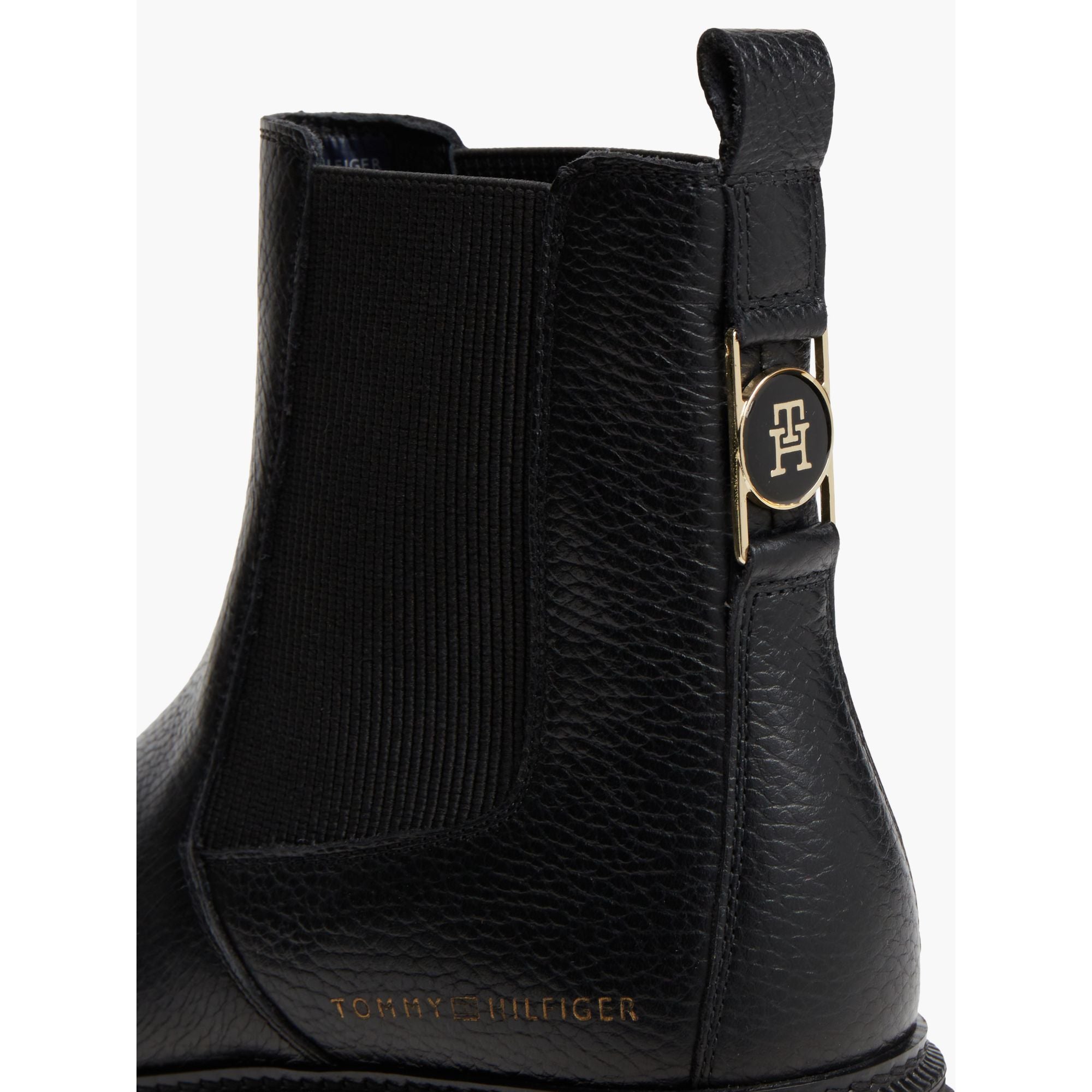 حذاء تومي هيلفيجر Emboss Grain Leather Chelsea